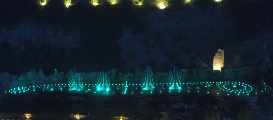 喷泉水景